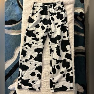 Cow Print Pants